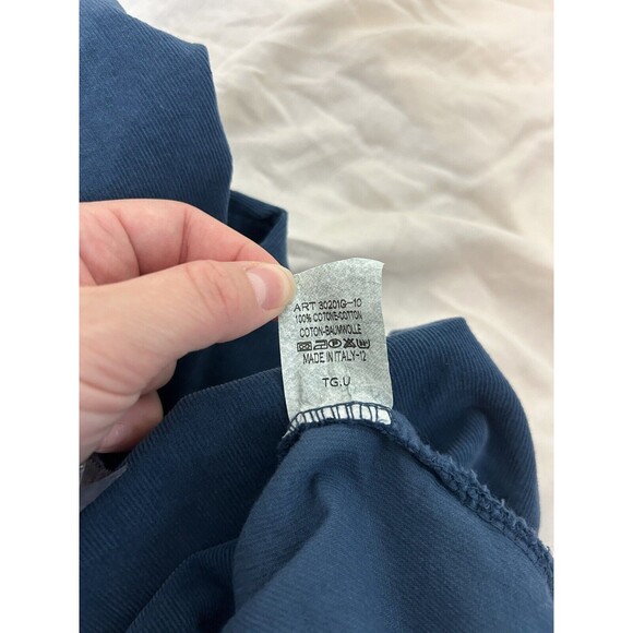 TG.U Blue Corduroy Wide Leg Pants Made In Italy Size Small - Picture 7 of 7